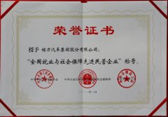 程力集團(tuán)獲得全國就業(yè)與社會(huì)保障先進(jìn)民營企業(yè)榮譽(yù)稱號